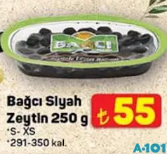 BAĞCI SİYAH ZEYTİN 250 G